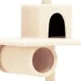 Katzenkratzbaum mit cremefarbenen Sisalstämmen, 168 cm von vidaXL, Katzenmöbel - Ref: Foro24-171699, Preis: 71,92 €, Rabatt: %