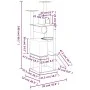 Katzenkratzbaum mit cremefarbenen Sisalstämmen, 168 cm von vidaXL, Katzenmöbel - Ref: Foro24-171699, Preis: 71,92 €, Rabatt: %