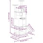 Katzenkratzbaum mit cremefarbenen Sisalstämmen, 168 cm von vidaXL, Katzenmöbel - Ref: Foro24-171699, Preis: 69,49 €, Rabatt: %