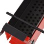 Briquetadora de papel acero negro y rojo 34x14x14 cm