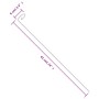 Tutores para plantas 20 unidades acero verde oscuro 61 cm