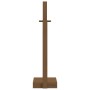 Soporte para leña madera maciza pino marrón miel 33,5x30x110 cm