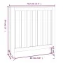 Heizkörperabdeckung aus massivem Kiefernholz, 79,5 x 19 x 84 cm von vidaXL, Zubehör für Heizkörper - Ref: Foro24-822566, Prei...