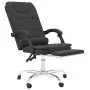 Reclining office chair with massage function, black synthetic leather by vidaXL, Office chairs - Ref: Foro24-349667, Price: 1...