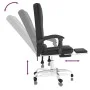 Reclining office chair with massage function, black synthetic leather by vidaXL, Office chairs - Ref: Foro24-349667, Price: 1...