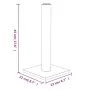 Hellgrauer Katzenkratzbaum 22x22x45 cm von vidaXL, Katzenmöbel - Ref: Foro24-171676, Preis: 21,36 €, Rabatt: %