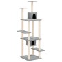 Rascador para gatos con postes de sisal gris claro 176 cm de vidaXL, Mobiliario para gatos - Ref: Foro24-171688, Precio: 82,6...