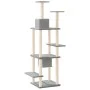 Cat scratching post with light gray sisal posts 176 cm by vidaXL, Cat furniture - Ref: Foro24-171688, Price: 81,55 €, Discoun...