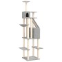 Rascador para gatos con postes de sisal gris claro 201 cm de vidaXL, Mobiliario para gatos - Ref: Foro24-171643, Precio: 95,3...
