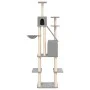 Cat scratching post with light gray sisal posts 201 cm by vidaXL, Cat furniture - Ref: Foro24-171643, Price: 93,81 €, Discoun...