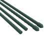 Tutores para plantas de jardín 30 unidades acero verde 150 cm
