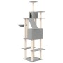 Rascador para gatos con postes de sisal gris claro 201 cm de vidaXL, Mobiliario para gatos - Ref: Foro24-171643, Precio: 95,3...