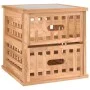 Bedside tables 2 pcs solid walnut wood 34x34x34 cm by vidaXL, Nightstands - Ref: Foro24-350346, Price: 67,17 €, Discount: %