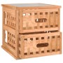 Nachttische 2 Stück aus massivem Walnussholz 34x34x34 cm von vidaXL, Nachttische - Ref: Foro24-350346, Preis: 67,97 €, Rabatt: %