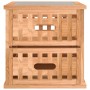 Nachttische 2 Stück aus massivem Walnussholz 34x34x34 cm von vidaXL, Nachttische - Ref: Foro24-350346, Preis: 67,97 €, Rabatt: %