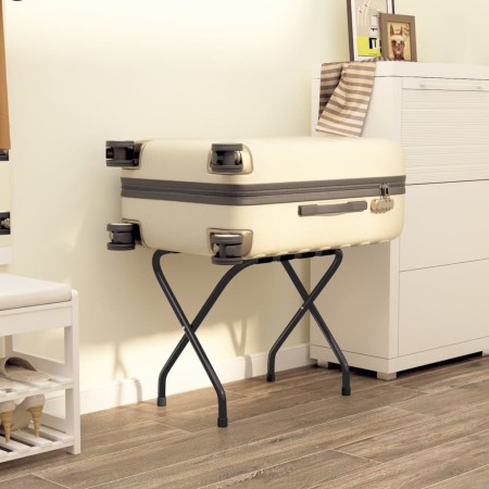 Soporte para maletas negro 56x40x49 cm de vidaXL, Portaequipajes y soportes para maletas - Ref: Foro24-153077, Precio: 43,63 €