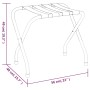 Soporte para maletas negro 56x40x49 cm de vidaXL, Portaequipajes y soportes para maletas - Ref: Foro24-153077, Precio: 43,63 €