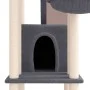 Cat scratcher with dark gray sisal posts 201 cm by vidaXL, Cat furniture - Ref: Foro24-171644, Price: 106,30 €, Discount: %