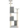 Cat scratching post with light gray sisal posts 153 cm by vidaXL, Cat furniture - Ref: Foro24-171694, Price: 67,43 €, Discoun...