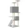 Cat scratching post with light gray sisal posts 153 cm by vidaXL, Cat furniture - Ref: Foro24-171694, Price: 67,43 €, Discoun...