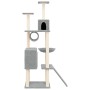Katzenkratzbaum mit hellgrauen Sisalstämmen, 168 cm von vidaXL, Katzenmöbel - Ref: Foro24-171700, Preis: 71,93 €, Rabatt: %