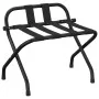 Soporte para maletas con respaldo negro 56x39x52 cm de vidaXL, Portaequipajes y soportes para maletas - Ref: Foro24-153075, P...