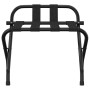 Soporte para maletas con respaldo negro 56x39x52 cm