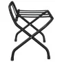 Luggage rack with black backrest 56x39x52 cm by vidaXL, Luggage racks and suitcase holders - Ref: Foro24-153075, Price: 49,31...