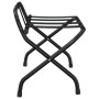 Soporte para maletas con respaldo negro 56x39x52 cm de vidaXL, Portaequipajes y soportes para maletas - Ref: Foro24-153075, P...
