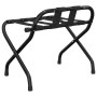 Soporte para maletas con respaldo negro 56x39x52 cm