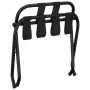 Soporte para maletas con respaldo negro 56x39x52 cm de vidaXL, Portaequipajes y soportes para maletas - Ref: Foro24-153075, P...