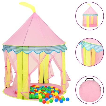 Kinderspielzelt mit 250 Bällen rosa 100x100x127 cm von vidaXL, Spielzelte und Tunnel - Ref: Foro24-3107745, Preis: 74,69 €, R...