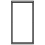 Matte black steel firewood rack 80x28x154 cm by vidaXL, Firewood bags and holders - Ref: Foro24-350308, Price: 42,17 €, Disco...