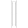 Matte black steel firewood rack 80x28x154 cm by vidaXL, Firewood bags and holders - Ref: Foro24-350308, Price: 42,17 €, Disco...