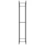 Matte black steel firewood rack 80x28x154 cm by vidaXL, Firewood bags and holders - Ref: Foro24-350308, Price: 45,68 €, Disco...
