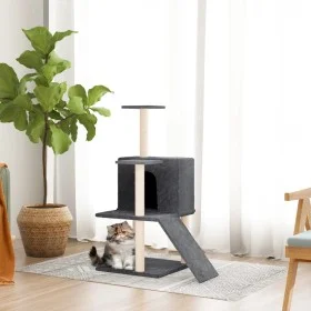 Cat scratcher with dark gray sisal posts 109 cm by vidaXL, Cat furniture - Ref: Foro24-171671, Price: 40,93 €, Discount: %