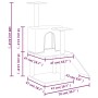Katzenkratzbaum mit dunkelgrauen Sisalpfosten 109 cm von vidaXL, Katzenmöbel - Ref: Foro24-171671, Preis: 41,42 €, Rabatt: %