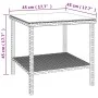 Brown synthetic rattan tempered glass side table 45x45x45cm by vidaXL, Side tables - Ref: Foro24-319399, Price: 35,83 €, Disc...