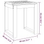 Badezimmerhocker aus massivem Walnussholz, 40 x 30 x 46 cm von vidaXL, Duschsitze und Bänke - Ref: Foro24-350344, Preis: 39,8...