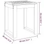 Badezimmerhocker aus massivem Walnussholz, 40 x 30 x 46 cm von vidaXL, Duschsitze und Bänke - Ref: Foro24-350344, Preis: 39,3...
