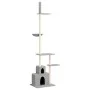 Cat scratching post floor to ceiling light gray 250.5-276.5 cm by vidaXL, Cat furniture - Ref: Foro24-171721, Price: 62,58 €,...