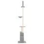 Cat scratching post floor to ceiling light gray 250.5-276.5 cm by vidaXL, Cat furniture - Ref: Foro24-171721, Price: 62,58 €,...