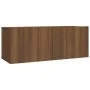 TV-Möbelset 2-tlg. Sperrholz Eiche braun von vidaXL, TV-Möbel - Ref: Foro24-3120283, Preis: 105,04 €, Rabatt: %
