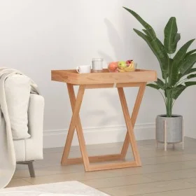 Folding solid walnut wood tray table 52x36x56.5 cm by vidaXL, Trays - Ref: Foro24-350349, Price: 60,42 €, Discount: %
