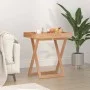 Folding solid walnut wood tray table 52x36x56.5 cm by vidaXL, Trays - Ref: Foro24-350349, Price: 60,42 €, Discount: %