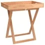 Folding solid walnut wood tray table 52x36x56.5 cm by vidaXL, Trays - Ref: Foro24-350349, Price: 60,42 €, Discount: %