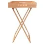 Folding solid walnut wood tray table 52x36x56.5 cm by vidaXL, Trays - Ref: Foro24-350349, Price: 60,42 €, Discount: %