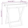 Folding solid walnut wood tray table 52x36x56.5 cm by vidaXL, Trays - Ref: Foro24-350349, Price: 61,50 €, Discount: %