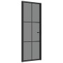 Innentür EGS-Glas und schwarzes Aluminium 76x201,5 cm von vidaXL, Türen für zu Hause - Ref: Foro24-350564, Preis: 244,15 €, R...