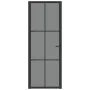 Innentür EGS-Glas und schwarzes Aluminium 76x201,5 cm von vidaXL, Türen für zu Hause - Ref: Foro24-350564, Preis: 225,70 €, R...